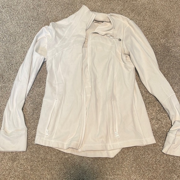 lululemon athletica Jackets & Blazers - White Lululemon Scuba Zip
